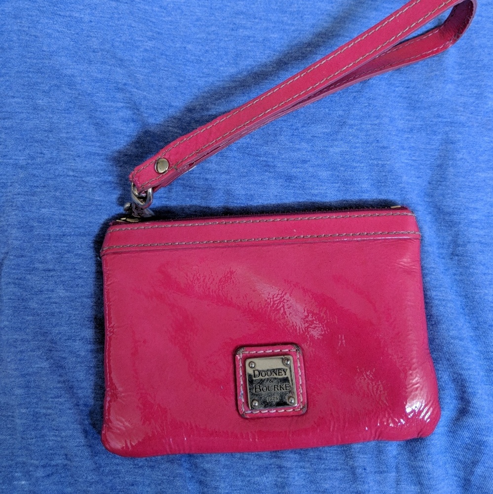 Hot pink wristlet